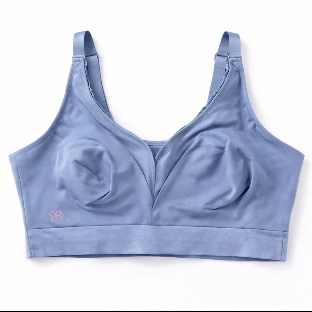 NEW Ruby Ribbon “Athena” Demiette Bra, Slate Blue, Size 32